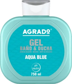 Gel de duș, Agrado, Aquablue, albastru, 750ml