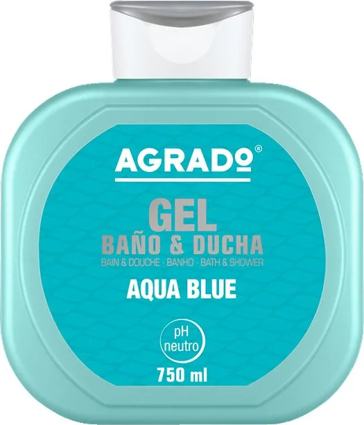 Gel de duș, Agrado, Aquablue, albastru, 750ml — preț și oferte