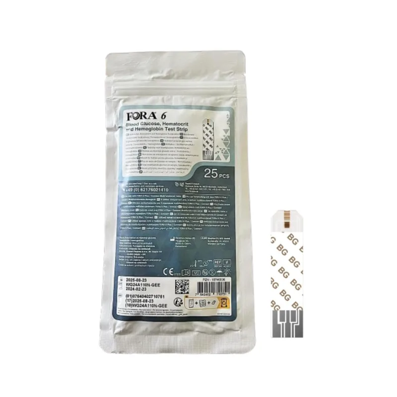 Teste 6 glicemie, hematocrit, hemoglobina plic, 25 bucati, Fora — preț și oferte