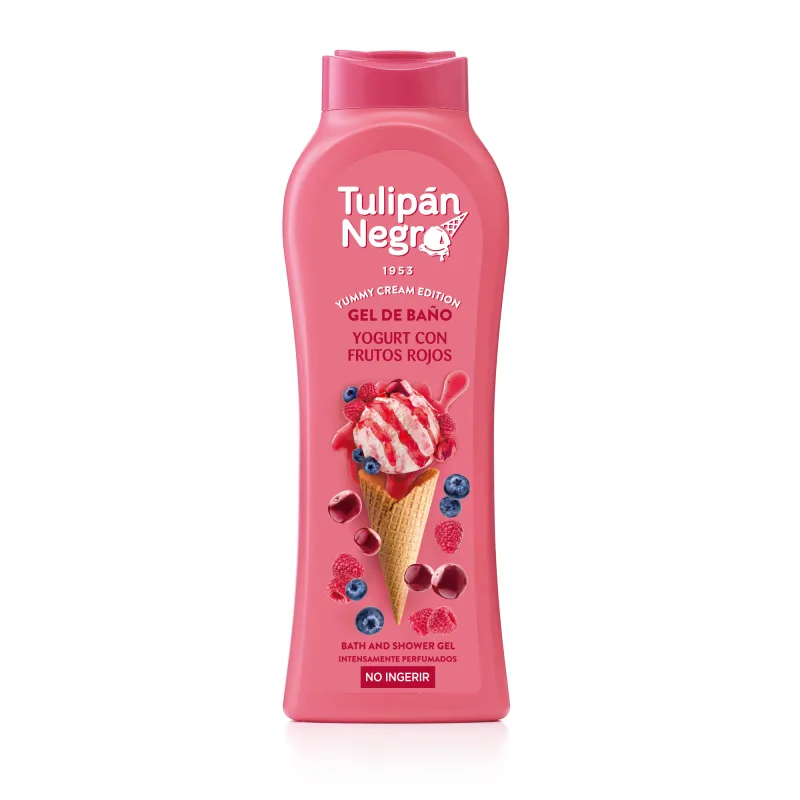 Gel de duș, Tulipan Negro, Red Fruits, 650ml — preț și oferte