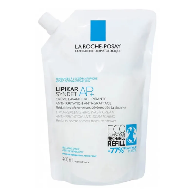 Rezerva eco Crema de spalare anti-iritatii pentru piele sensibila Lipikar Syndet AP+, 400 ml, La Roche-Posay LA ROCHE POSAY — preț și oferte