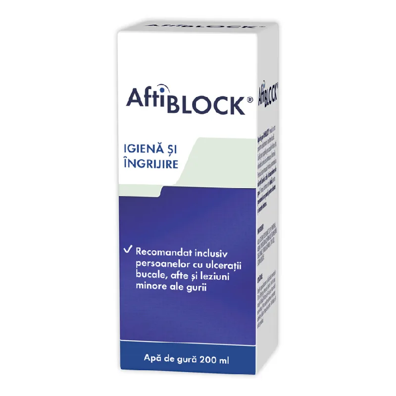 Apa de gura Aftiblock, 200 ml, Zdrovit — preț și oferte
