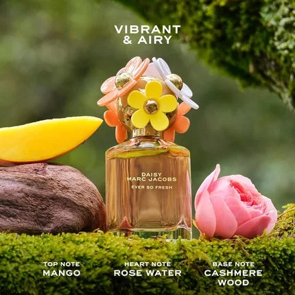 Eau de Parfum Marc Jacobs Daisy Ever So Fresh 30ml, sticlă transparentă cu capac floral multicolor — preț și oferte