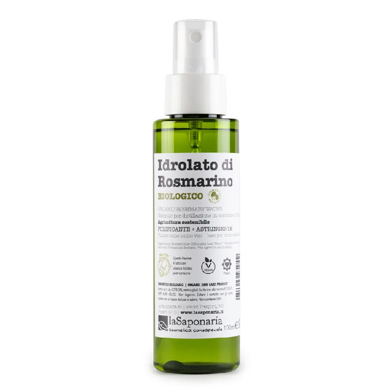 Hidrolat bio (apa florala) astringent de rozmarin, 100ml, La Saponaria — preț și oferte