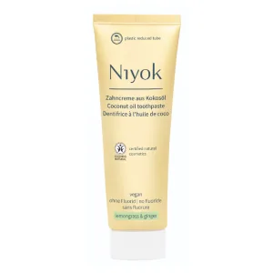 Pasta de dinti cu ulei de cocos, Lemongrass & Ginger, 75 ml, Niyok