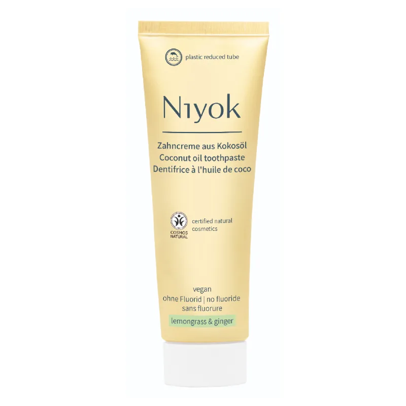 Pasta de dinti cu ulei de cocos, Lemongrass & Ginger, 75 ml, Niyok — preț și oferte