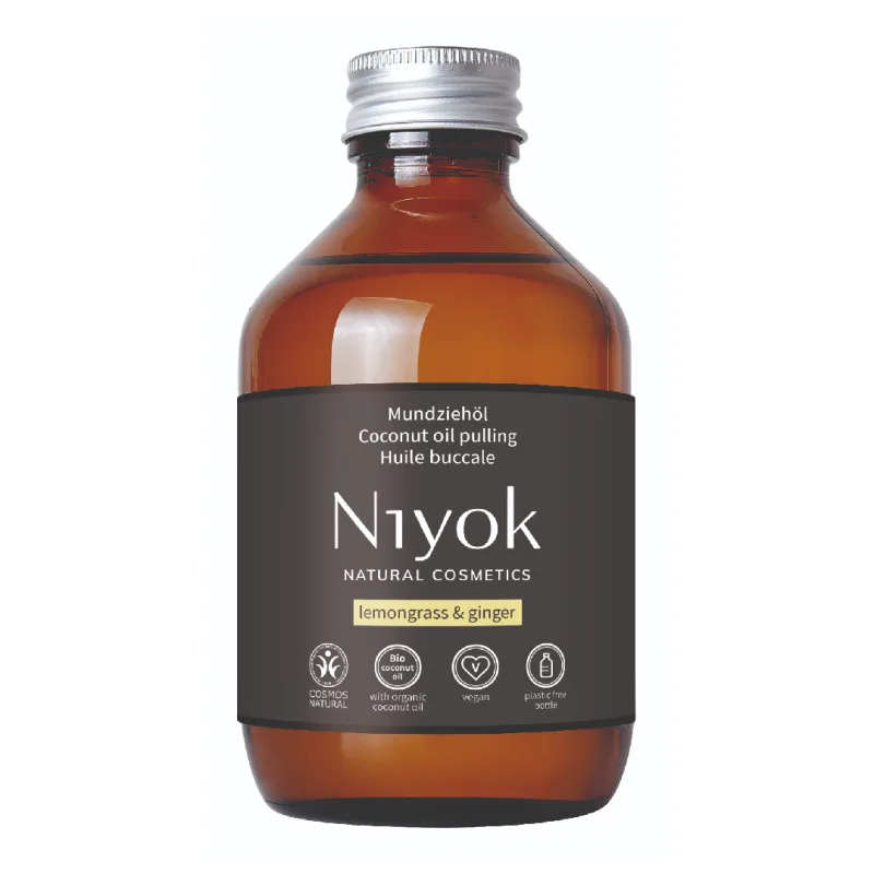 Ulei de clatire orala, Lemongrass & Ginger, 200 ml, Niyok — preț și oferte