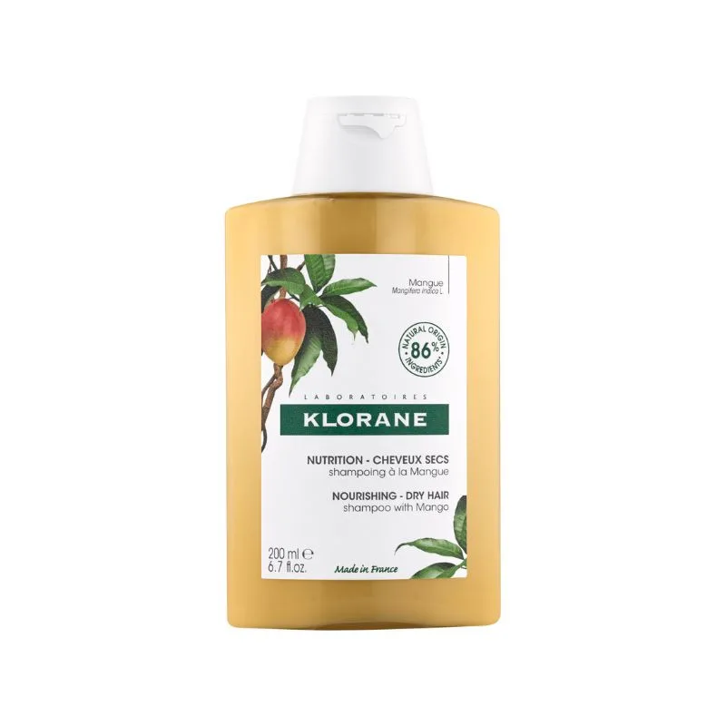 Sampon hranitor cu unt de mango pentru par uscat, 200 ml, Klorane — preț și oferte
