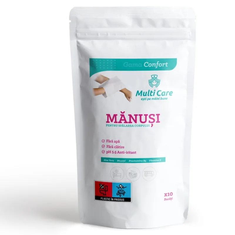 Manusi pentru Spalarea Corpului, Multi Care Confort, 10 bucati — preț și oferte
