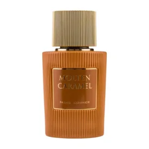 Paris Corner Molten Caramel Eau De Parfum, 100ml, sticlă texturată aurie, capac striat