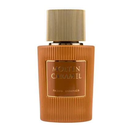 Paris Corner Molten Caramel Eau De Parfum, 100ml, sticlă texturată aurie, capac striat — preț și oferte