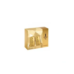 Set Parfum Paco Rabanne 1 Million, 2 x 50ml, Culoare Aurie, Design Geometric