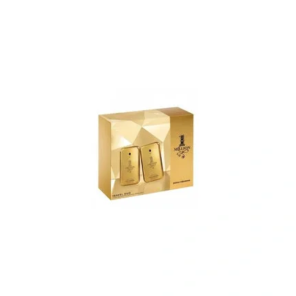 Set Parfum Paco Rabanne 1 Million, 2 x 50ml, Culoare Aurie, Design Geometric — preț și oferte