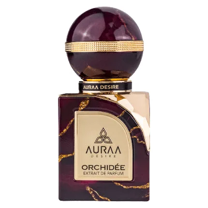 Auraa Desire, Extrait de Parfum, Orchidée, 100ml, sticlă mov cu design marmorat — preț și oferte