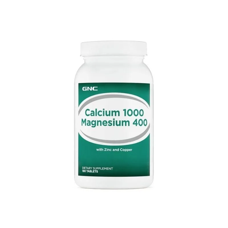 GNC Calciu 1000mg+ Magneziu 400mg, 180 tablete GENERAL NUTRITION CORPORATION — preț și oferte