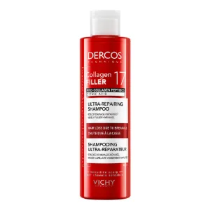 Sampon ultra-reparator pentru par deteriorat si fragil Dercos Collagen 17 Filler, 200 ml, Vichy