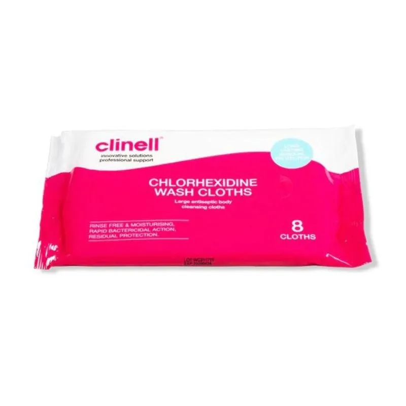 Clinell lavete spalare cu 2% clorhexidina, 8 bucati — preț și oferte