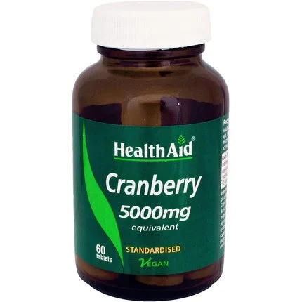 Suplimente alimentare, HealthAid, Cranberry 5000mg, vegetal — preț și oferte