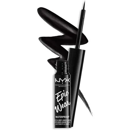 Eyeliner lichid, NYX, Epic Wear Waterproof, negru NYX Professional Makeup — preț și oferte