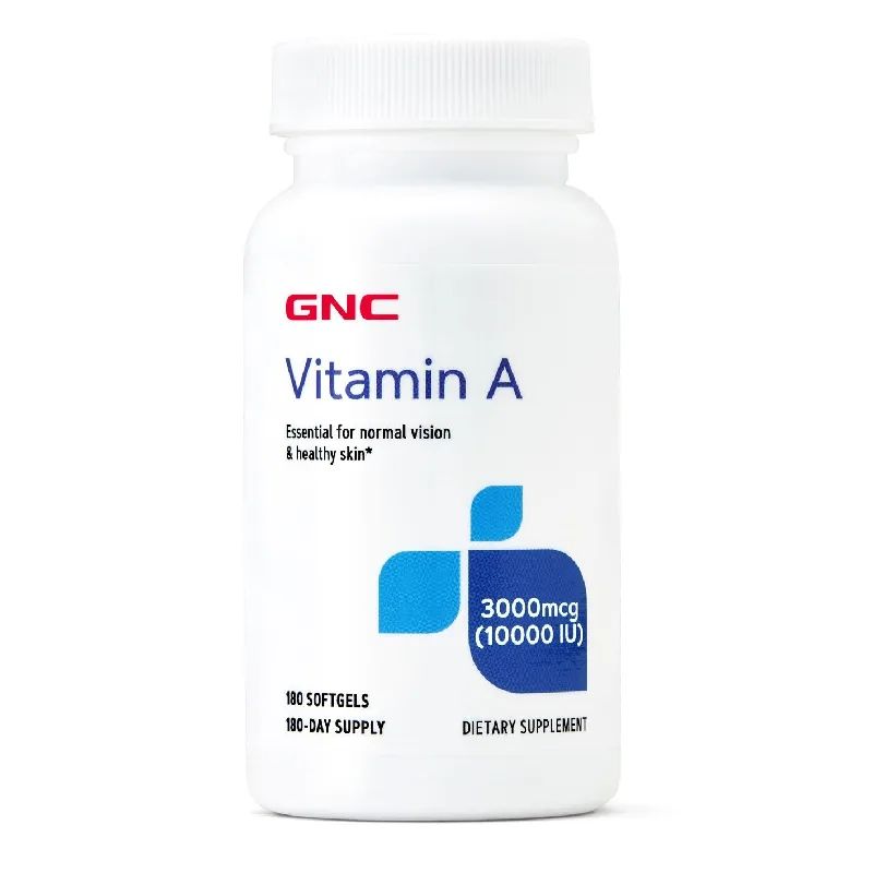 Vitamina A 3000 mcg (10000UI), 180 capsule, GNC GENERAL NUTRITION CORPORATION — preț și oferte