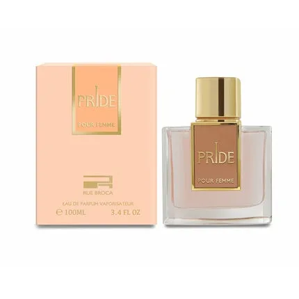 Rue Broca Pride Femme, Eau de Parfum, 100 ml, sticlă transparentă cu etichetă auriu-crem — preț și oferte