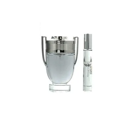 Set cadou Paco Rabanne Invictus pentru barbati, Eau De Toilette Spray 100ml + Mini Spray 20ml — preț și oferte