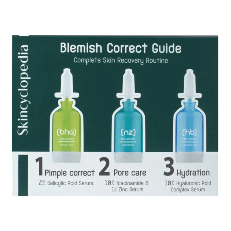 Set seruri pentru tenul cu imperfectiuni, Blemish Guide, 3*15 ml, Skincyclopedia — preț și oferte