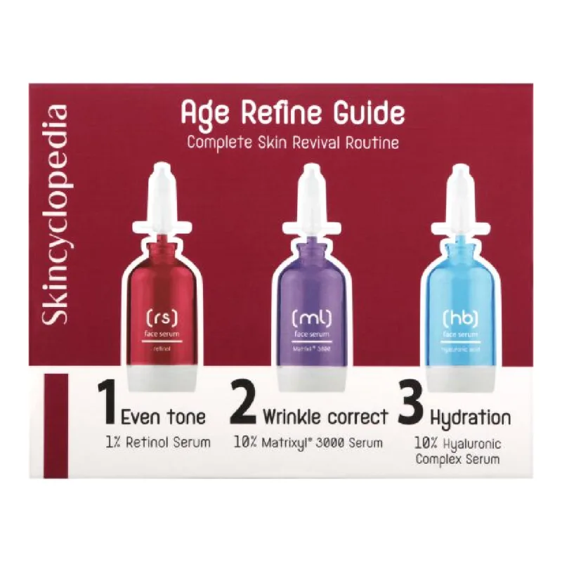 Set seruri antirid, Age Refine Guide, 3*15 ml, Skincyclopedia — preț și oferte
