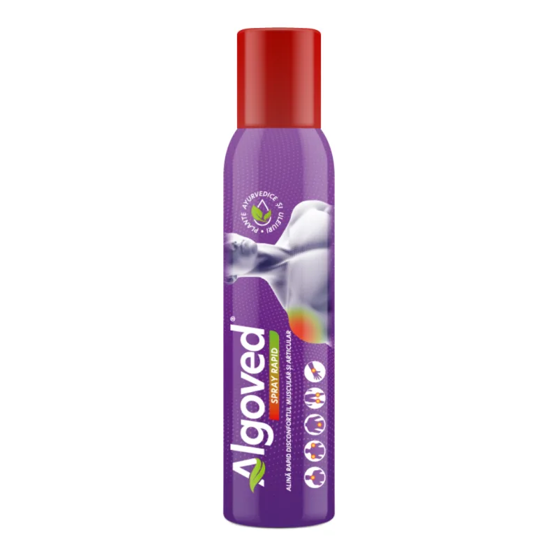 Spray rapid alinare disconfort muscular șI articular, 100 g, Algoved — preț și oferte