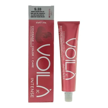 Vopsea de păr Intercosmo VOILA 3C Intense 9.33 Very Light Intense Golden Blonde — preț și oferte