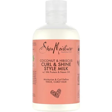 Lapte de coafare Shea Moisture, Coconut & Hibiscus, 254ml — preț și oferte