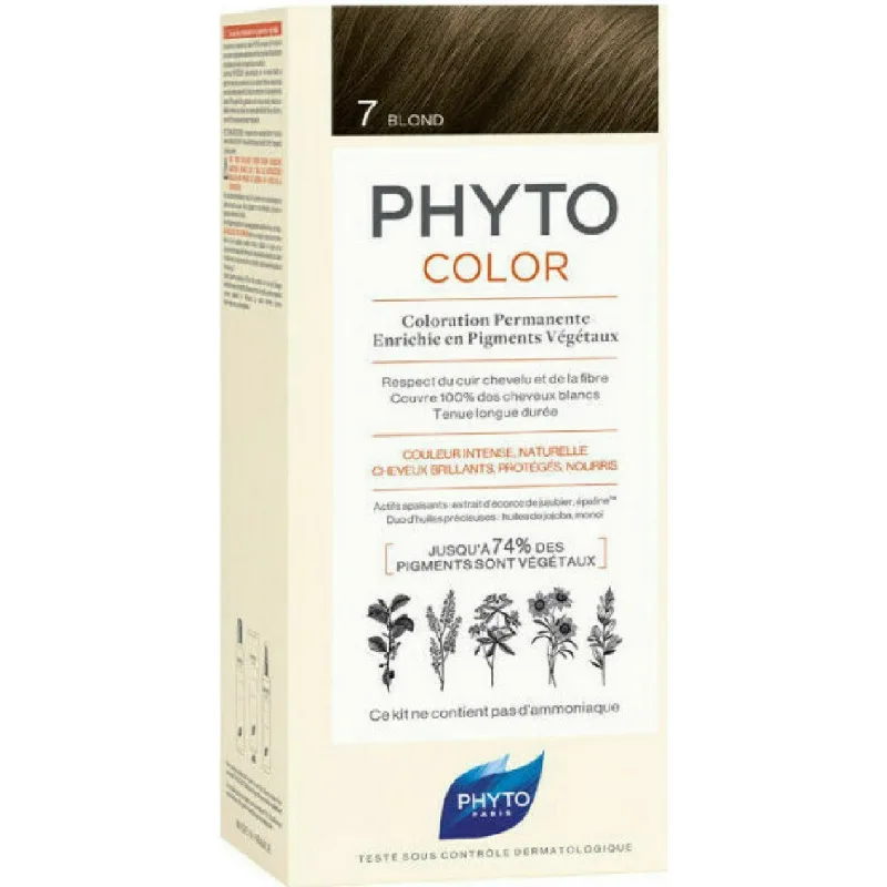 Vopsea de păr permanentă, Phyto, PHYTOCOLOR 7 Blond Laboratoires Phytosolba — preț și oferte