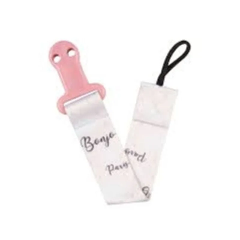 Canpol Babies Panglica de Suzeta Bonjour Paris, roz 51/026, 1 bucata — preț și oferte