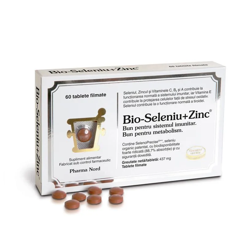 Bio-Seleniu + Zinc, 60 tablete, Pharma Nord — preț și oferte