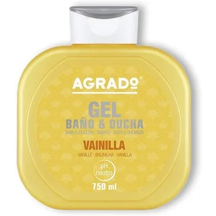 Gel de duș Agrado, Galben, 750ml, Vanilie — preț și oferte