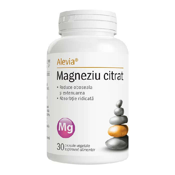 Magneziu Citrat, 30 capsule, Alevia — preț și oferte