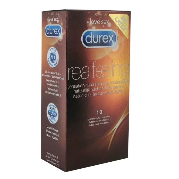 Prezervative, Durex, Real Feel, no latex, 10 bucăți — preț și oferte