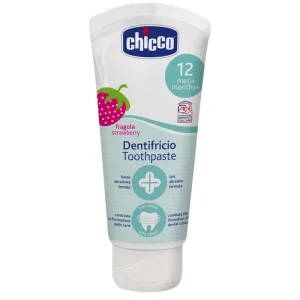 Pastă de dinți, Chicco, aromă căpșuni, 12m+, 50ml