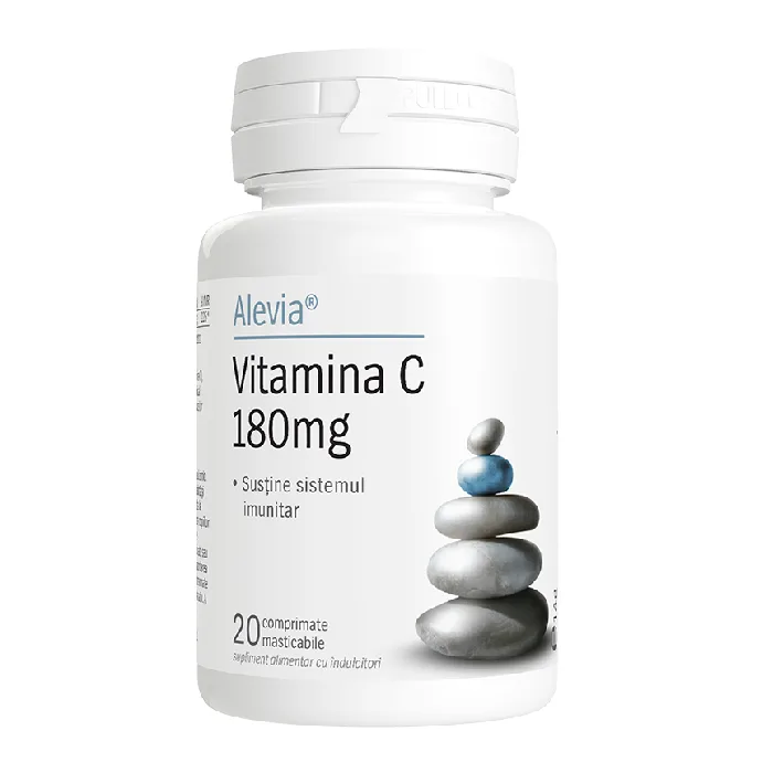 Vitamina C 180mg, 20 comprimate, Alevia — preț și oferte