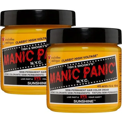 Vopsea de păr semi-permanentă, Manic Panic, Sunshine, vegană — preț și oferte