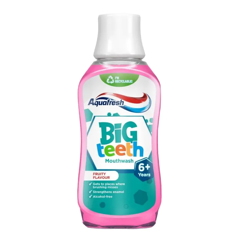 Apa de gura Big Teeth Fruity Flavour, 300 ml, Aquafresh — preț și oferte