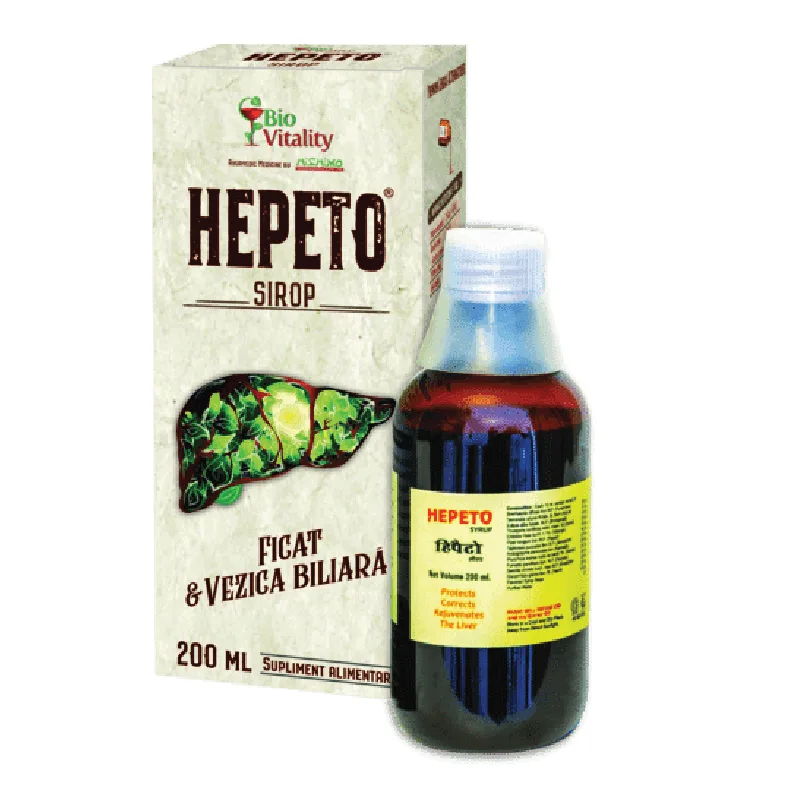 Sirop Hepeto, 200 ml, Bio Vitality — preț și oferte