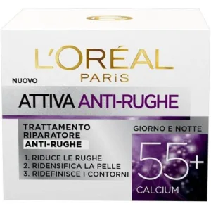 Crema de fata anti-rid, L'Oréal, Active 55+, 50ml