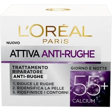 Crema de fata anti-rid, L'Oréal, Active 55+, 50ml — preț și oferte