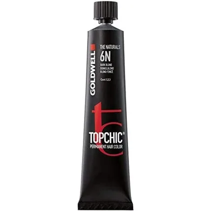 Vopsea permanentă păr, Goldwell Topchic 7A, blond cenușiu mediu — preț și oferte