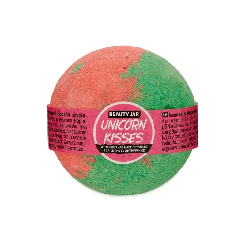 Beauty Jar Bila de baie efervescenta cu vitamina E si capsuni, Unicorn Kisses, 150g — preț și oferte