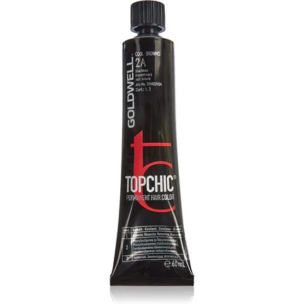 Vopsea de Par, Goldwell, Topchic, Albastru Negru 2A, 60ml — preț și oferte