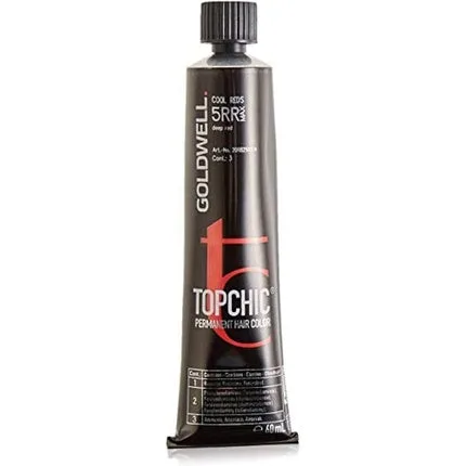 Vopsea de păr permanentă, Goldwell Topchic TB, 5RR roșu intens, 60ml — preț și oferte