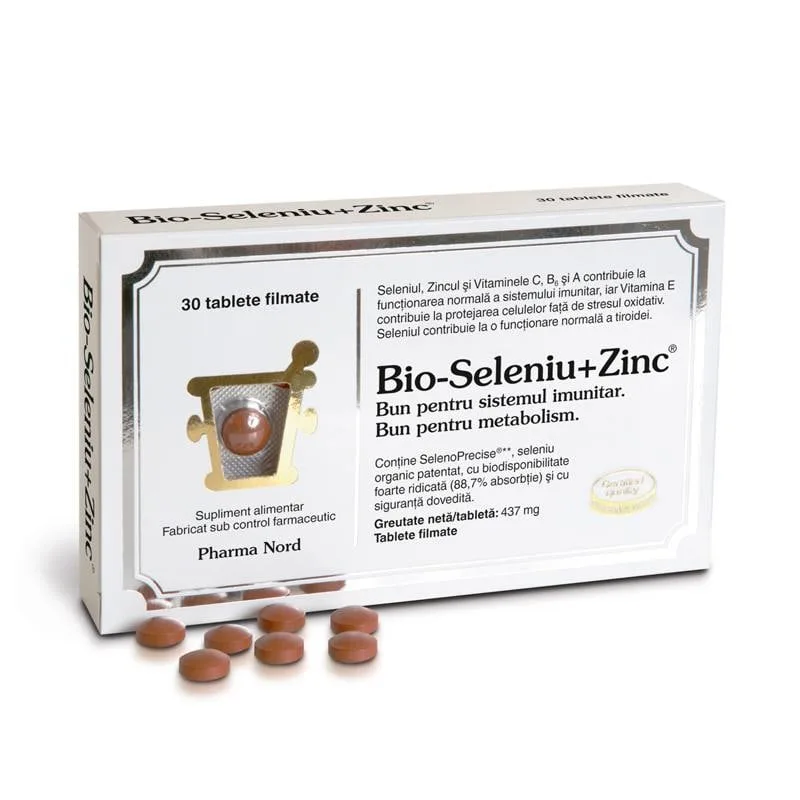 Bio-Seleniu + Zinc, 30 tablete, Pharma Nord — preț și oferte