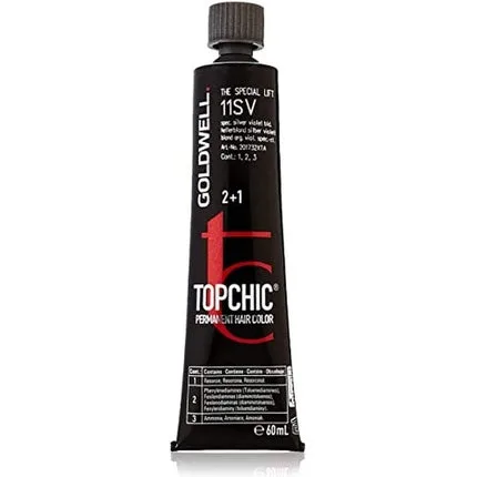 Vopsea de păr, Goldwell, Topchic 11SV, argintiu violet — preț și oferte